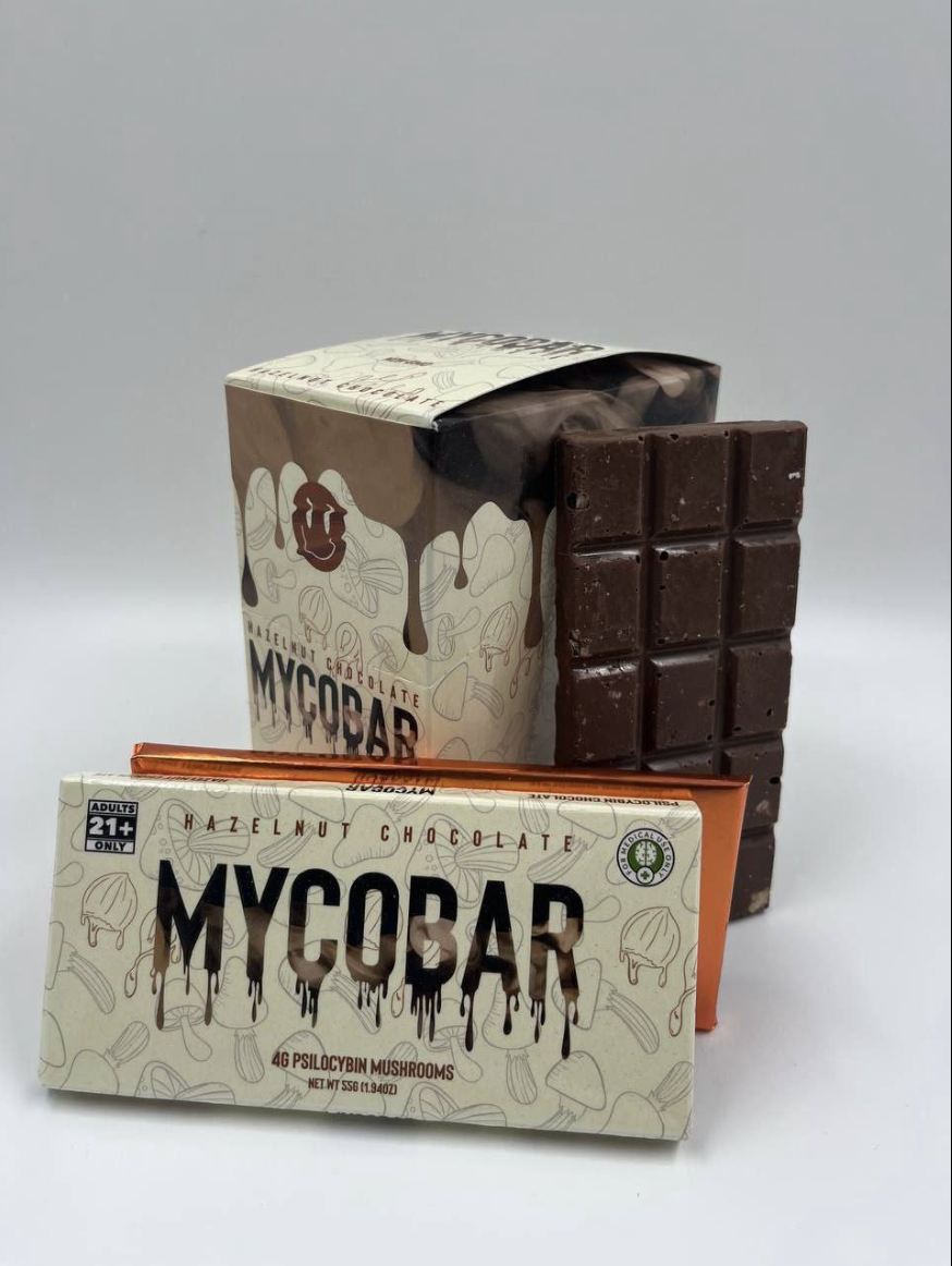 Mycobar Hazelnut Mushroom Chocolate Bars