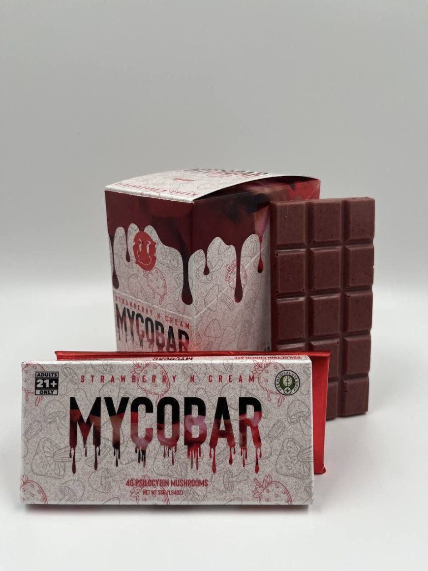 Mycobar Strawberry Shroom Chocolate Bar